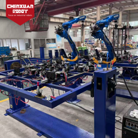 Station de soudage robotisée économique, système de soudage automatique continu pour la production de palettes métalliques