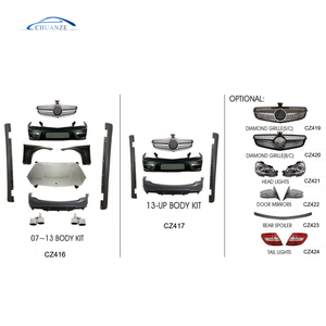 DEL CORPO di VENDITA CALDO KIT PER <span class=keywords><strong>MERCEDES</strong></span> BENZ <span class=keywords><strong>C</strong></span>-CLASS W204 AMG ANTERIORE POSTERIORE PARAURTI GRIGLIA di AUTO ACCESSORI - Product Image 2