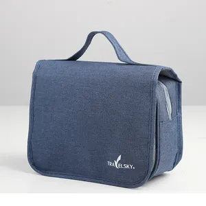 Vegan makyaj kozmetik çantası kadınlar için bayanlar asılı seyahat tuvalet çantası özel kozmetik çantası