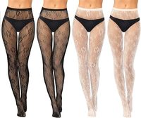 Bas personnalisés collants blancs imprimés marque CC imprimé étoile collants gg lettre bas résille florale dentelle maille collants résille