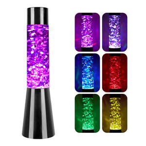 Tianhua marchio personalizzato all'ingrosso razzo LED lampada <span class=keywords><strong>Lava</strong></span> colorato Glitter Base 5V luce da tavolo arcobaleno corpo per scopo decorativo - Product Image 1