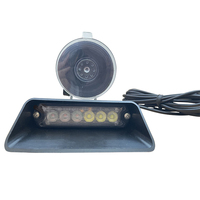 Luz Estroboscópica Lineal de 6 LED Mini 7J6 con Sincronización de Destello, Montaje con Ventosa para Tablero