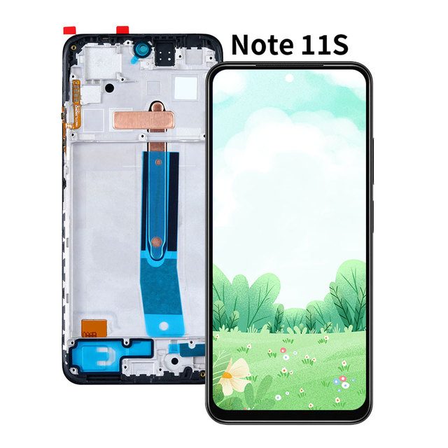 Original With Frame Incell Pantalla Display Touch Digitizer Replacement Screen for Xiaomi Redmi Note 11S Mobile Phone LCD Repair