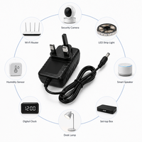 Adaptateur secteur 3V 1A de haute qualité, 3W, prise murale UK, alimentation 3 volts CC, connexion par prise pour guirlandes lumineuses LED