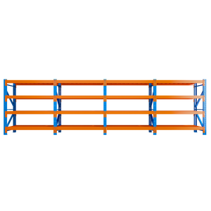Light Duty Steel 4-Layer Boltless Adjustable Mezzanine Rack Foldable Durable Powder Coated Warehouse Shelving System Corrosion - Product Image 4