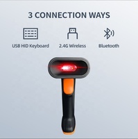 USB pour HID Clavier Qr Code Reader 2000mAh Batterie Smart Barcode Recognition Scanner Handheld Feature for Inventory Check Stock
