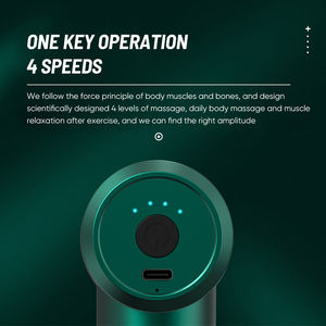 Nouvelle tendance Double têtes Mini pistolet de Massage 30 vitesses pistolet musculaire Massage pistolet à tissus profonds corps Fascia pistolet <span class=keywords><strong>masseur</strong></span> - Product Image 5