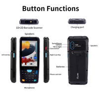 YK957 JR android 2d qr lecteur de code terminal portable pda android scanner de codes à barres avec lecteur nfc rfid dispositif médical pdas 4 + 64g