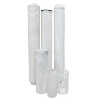 Cage en plastique pour filtre à eau, cadre d'élément filtrant tubulaire pour cartouche filtrante plissée en polypropylène à grand débit, pièces de filtre pour purificateur d'eau
