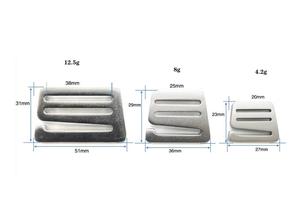 ウェビング用の調整可能な2.6CMバックルスライドバックルバックパックラゲッジストラップウェビング用のアルミニウムGフック - Product Image 5