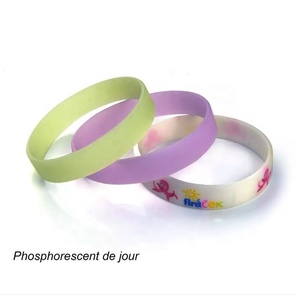 Pulsera de Silicona con Logotipo Personalizado para Promociones, Pulseras de Silicona Inspiradoras, Pulseras de Goma, Pulseras que Brillan en la Oscuridad - Product Image 2