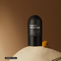 Bouteille en plastique écologique de luxe 100ml HDPE Squeeze Flip Cap pour soin de la peau Lotion Crème pour le visage Presse Application Cosmétique vert