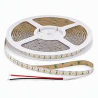 Bande lumineuse LED 12V 2835 180LEDs/m 10mm 3000K Blanc chaud IP20 Télécommande Dimmable pour éclairage intérieur d'armoires