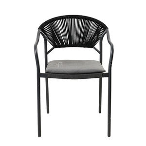 <span class=keywords><strong>2x1</strong></span> Silla de comedor apilable de Teslin popular para jardín, patio o cafetería con cojín - Product Image 5