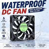 Ventilateur axial EVERFLOW 8010 80*80*10mm DC 12V PWM à roulement à billes, très fin, 24dB, flux d'air pour CPU, PLC, ordinateur industriel, OEM
