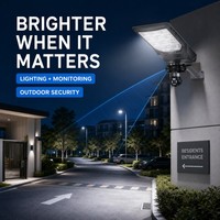 Lampadaire Solaire Tout-en-un avec Caméra CCTV à Quatre Objectifs pour Villa, Ferme, Parking – Conception et Construction de Projets