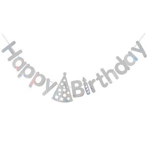 Guirnalda de letras de cumpleaños color oro rosa estilo tarjeta, decoraciones de papel, banderines, serpentinas, suministros para fiestas, estampado en lámina - Product Image 4