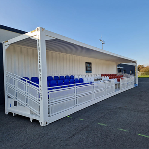 40hc thể thao địa điểm di động tribune vận chuyển container 63 gấp ghế câu lạc bộ bóng đá khán đài container để bán Hà Lan - Product Image 2