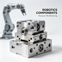 Pièces mécaniques de préhenseur robotique en acier inoxydable sur mesure, composants usinés CNC de précision de Shenzhen