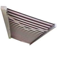 Auvent de terrasse motorisé rétractable avec éclairage LED, imperméable, protection solaire extérieure, système cassette complet, auvent anti-pluie, tailles personnalisables