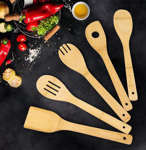 促销竹制餐具套装6件装耐用环保厨房必需品 - Product Image 3
