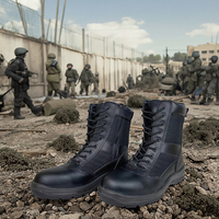 Bottes tactiques d'extérieur de haute qualité, antidérapantes, anti-choc, semelle en PU, chaussures de sécurité en cuir pour le travail, la randonnée et l'usine