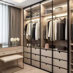 Armario Moderno, Vestidor Personalizado, Diseño de Vestidor, Armario Minimalista Moderno, Aplicación para Hoteles - Product Image 1