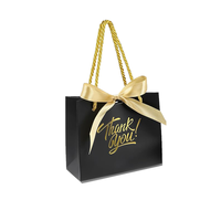 Sacs-cadeaux personnalisables en papier kraft blanc de luxe Ruban laminé gaufré en feuille d'or pour l'emballage de bijoux, vêtements et lunettes