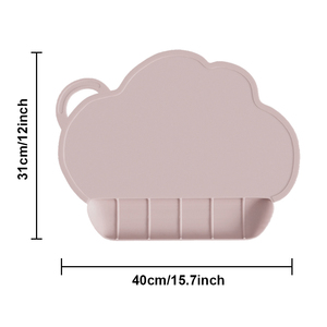 Mantel Individual para <span class=keywords><strong>comer</strong></span> para bebés, manteles de silicona para mesa con bolsillo para atrapar alimentos, mantel Individual antiadherente para restaurantes, viajes en casa - Product Image 2