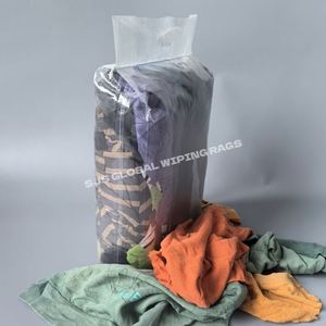 Trapos de limpieza ecológicos 100% algodón, trapos de forro polar reciclados de colores variados, toallas para limpiar. - Product Image 1