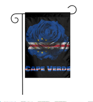 Drapeau de jardin double face Cap-Vert, best-seller d'usine, design numérique, 30x45cm, polyester, écologique, décoration extérieure