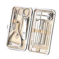 Ensemble de démarrage pour technicien professionnel des ongles, kit de manucure et pédicure de haute qualité en acier inoxydable de qualité A+, pour usage domestique et en salon, comprend tous les outils