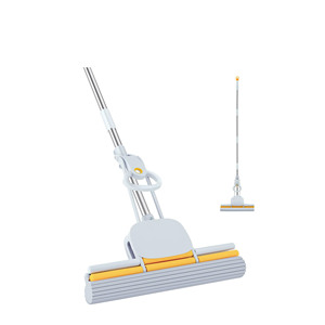 Esponja Mágica Ecológica para Limpieza de Pelo de Mascotas, Mopa de PVA con Mango Telescópico de Acero Inoxidable, Alta Absorción, Secado Rápido - Product Image 1