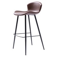 Chaise haute en métal pour bar, très vendue, avec dossier, pour bar à domicile, tabouret haut, mobilier