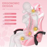 Chaise de bureau ergonomique moderne pour le gaming et le télétravail avec roulettes, hauteur réglable, design pivotant, structure en acier