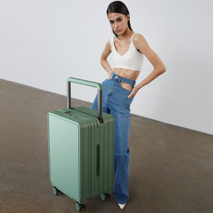 Phong cách Mỹ có bộ nhỏ nhất cho vali du lịch với bánh xe sang trọng hành lý xe đẩy rộng - Product Image 5