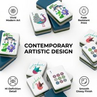 Ensemble de Mahjong Américain de Luxe Personnalisé, Portable, Durable, Moderne, en Plastique Acrylique à 4 Couches, 160 Pièces, pour Loisirs, Fêtes et Soirées