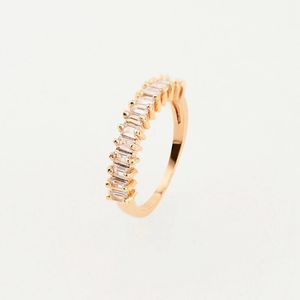 Conjunto de joyería de plata de ley 925, Set de puntas compartidas de corte de Esmeralda, banda <span class=keywords><strong>Eternity</strong></span> de plata de ley, anillo ostentoso de Baguette - Product Image 5