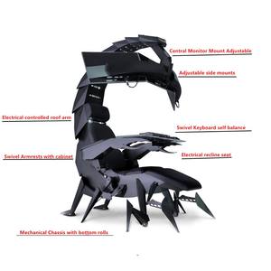 Silla de Juego Moderna Extensible de Gravedad Cero con Función Reclinable para Monitores y Simulador de Carreras <span class=keywords><strong>Autofull</strong></span> - Product Image 4