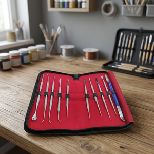 Melpex Instruments de beauté Daddy D Pro, équipement de laboratoire, kit d'outils manuels en acier pour la sculpture de cire, outils de sculpture en argile et poterie, outils dentaires et chirurgicaux - Product Image 4