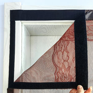 ستارة باب صيفية مطرزة مضادة للبعوض ومهواة لا تحتاج إلى ثقب للاستخدام المنزلي ذاتية اللصق مع فيلكرو - Product Image 3