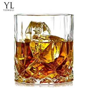 Amazon 10oz 12oz Liquor Whisky World Geätzte Dekan ter Set mit hand gefertigtem Glass chiff mit Whisky glas