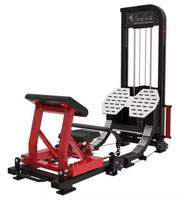 Máquina de fuerza profesional ajustable con sistema de pin para ejercicios combinados de dorsales y remo, ideal para un entrenamiento completo de espalda.
