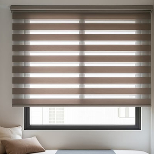 Double-Shading điều khiển từ xa Bộ lọc chuỗi đôi <span class=keywords><strong>Zebra</strong></span> Rèm điện văn phòng tự động thông minh tùy chỉnh rèm - Product Image 4