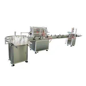 خط إنتاج ماكينة الملء والتغطية الأوتوماتيكية ، آلة تعبئة وتغطية مياه الشرب