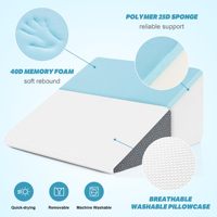 Coussin de soutien lombaire ergonomique en mousse à mémoire de forme, housse amovible et lavable, pour le bureau et la voiture