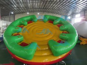 Barco inflable de PVC de alta calidad <span class=keywords><strong>con</strong></span> <span class=keywords><strong>respaldo</strong></span> cómodo, Súper Inflable, <span class=keywords><strong>con</strong></span> giro de agua, OVNI, para navegación disco - Product Image 5