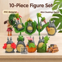 Mini Waldgeist-Figuren Plastik Anime Waldkreaturen Set von 10 Schreibtisch-Dekorationen Terrarium Diorama Gachapon Füller Gacha Preise