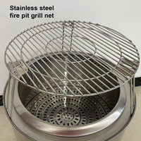 Grill de camping pliable en acier inoxydable, barbecue portable sur trépied, grill sans fumée pour la randonnée, le camping, les accessoires pour foyer extérieur