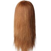 Nouvelle tête d'entraînement avec cheveux blonds, poupée professionnelle pour la coiffure, mannequin sans maquillage, visage doré, tête de mannequin